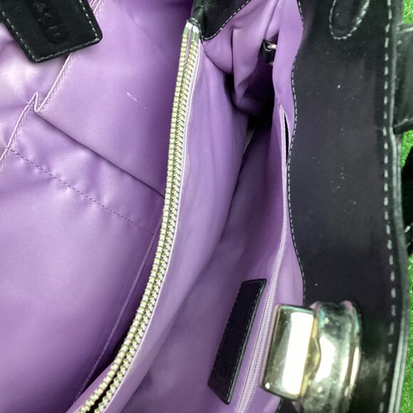 Coach Black Leather Satchel - Vintage - Picture 5 of 11